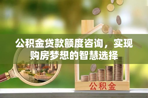 青海公积金贷款额度咨询，实现购房梦想的智慧选择