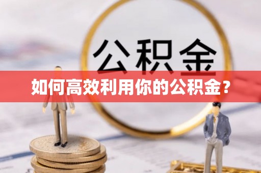 青海如何高效利用你的公积金？