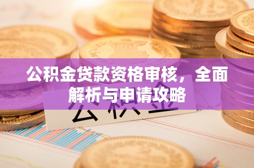 青海公积金贷款资格审核，全面解析与申请攻略