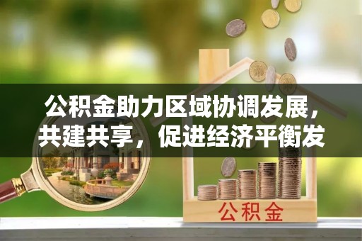 青海公积金助力区域协调发展，共建共享，促进经济平衡发展