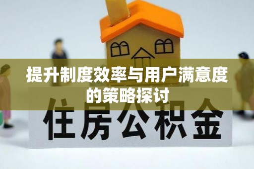 青海提升制度效率与用户满意度的策略探讨